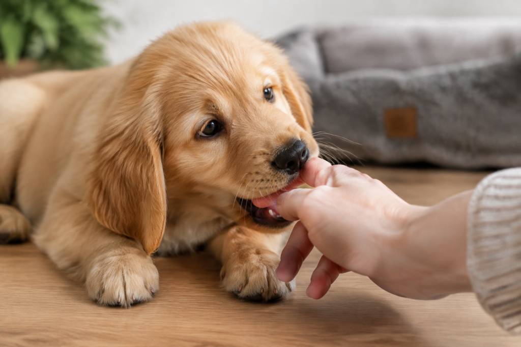 Pourquoi les chiots mordillent et comment les aider à contrôler leur mâchoire